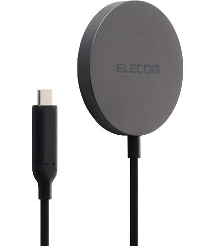 エレコム W-QA03XBK Qi ワイヤレス充電器 置くだけ充電